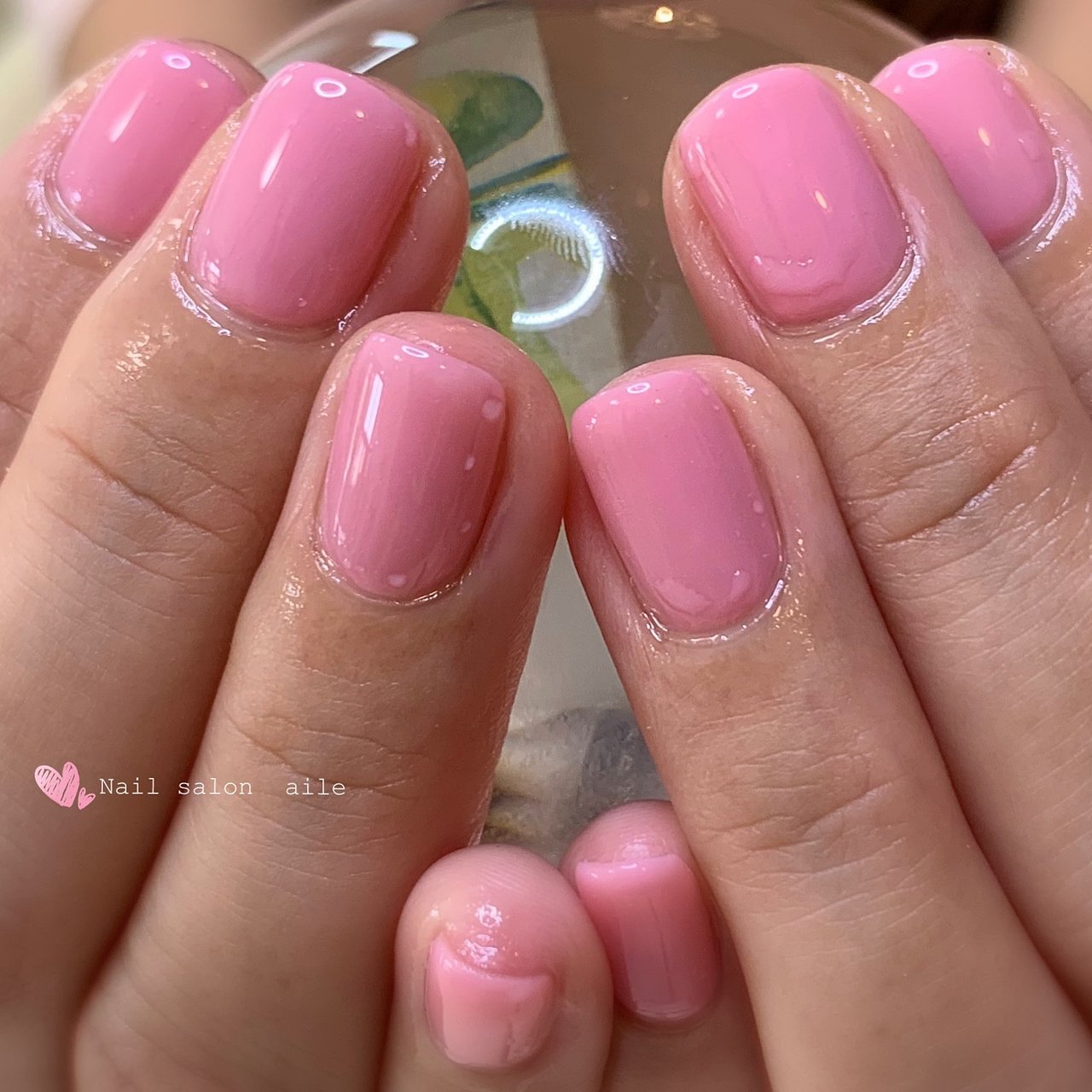 オールシーズン オフィス ハンド シンプル ワンカラー Nail Salon Aileのネイルデザイン No ネイルブック