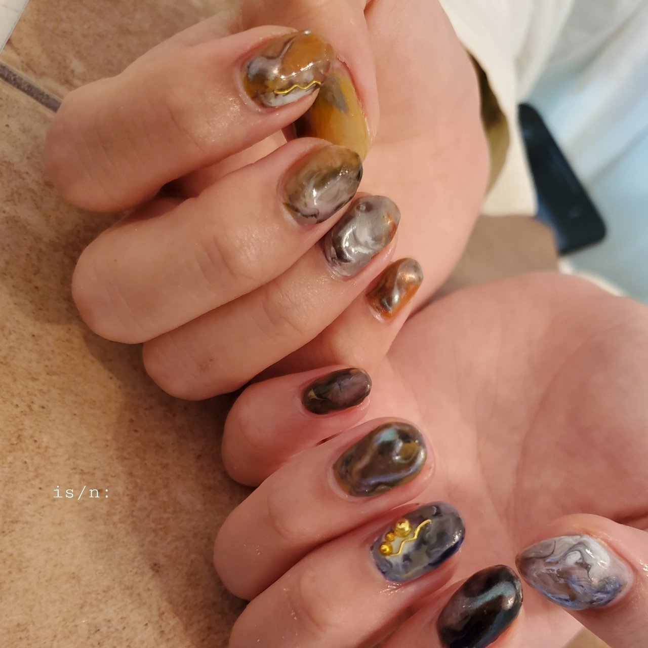 夏 旅行 女子会 ハンド アンティーク Nail Salon Is 天王寺のネイルデザイン No ネイルブック