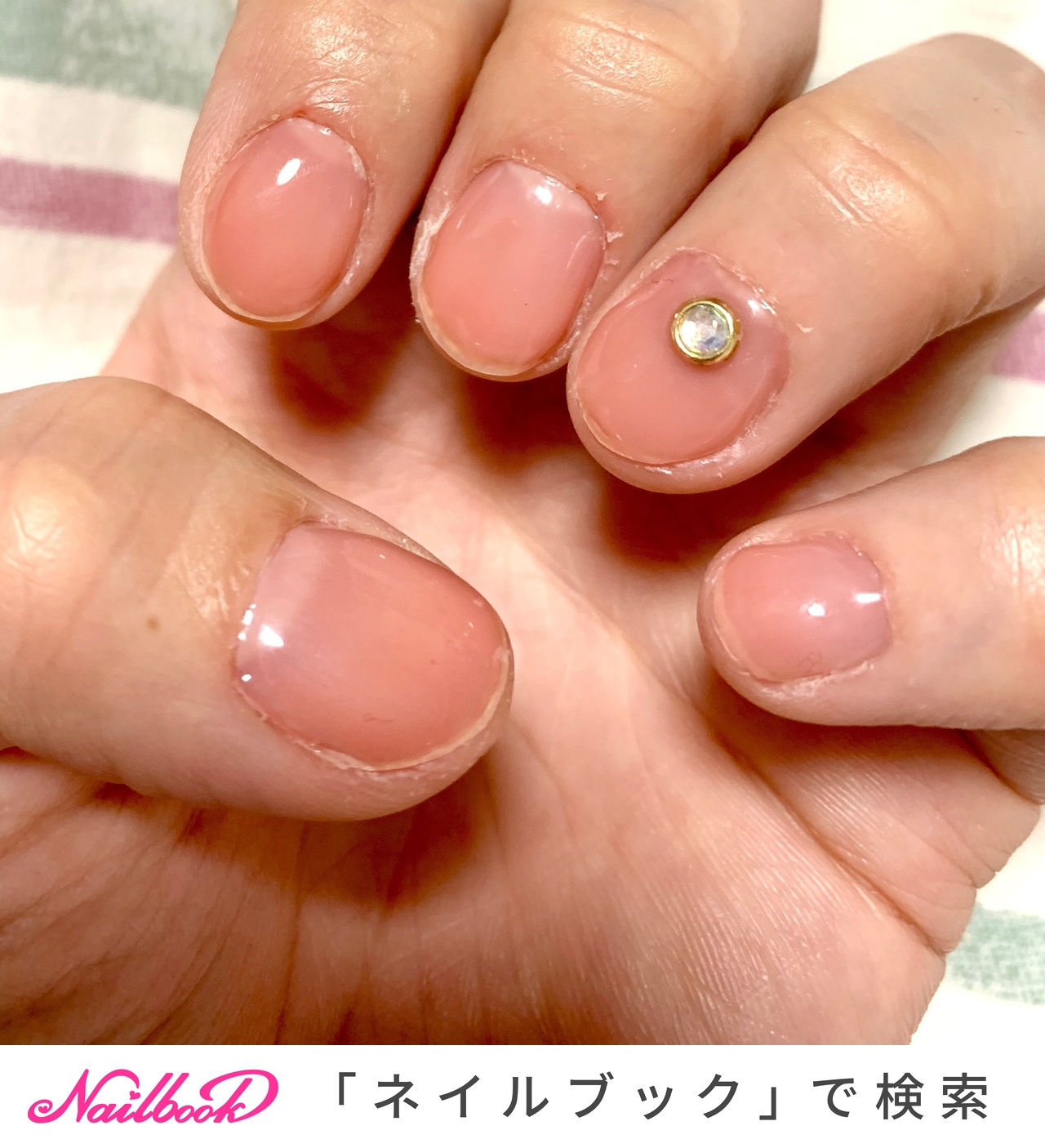 2度塗りのネイルデザイン ネイルブック