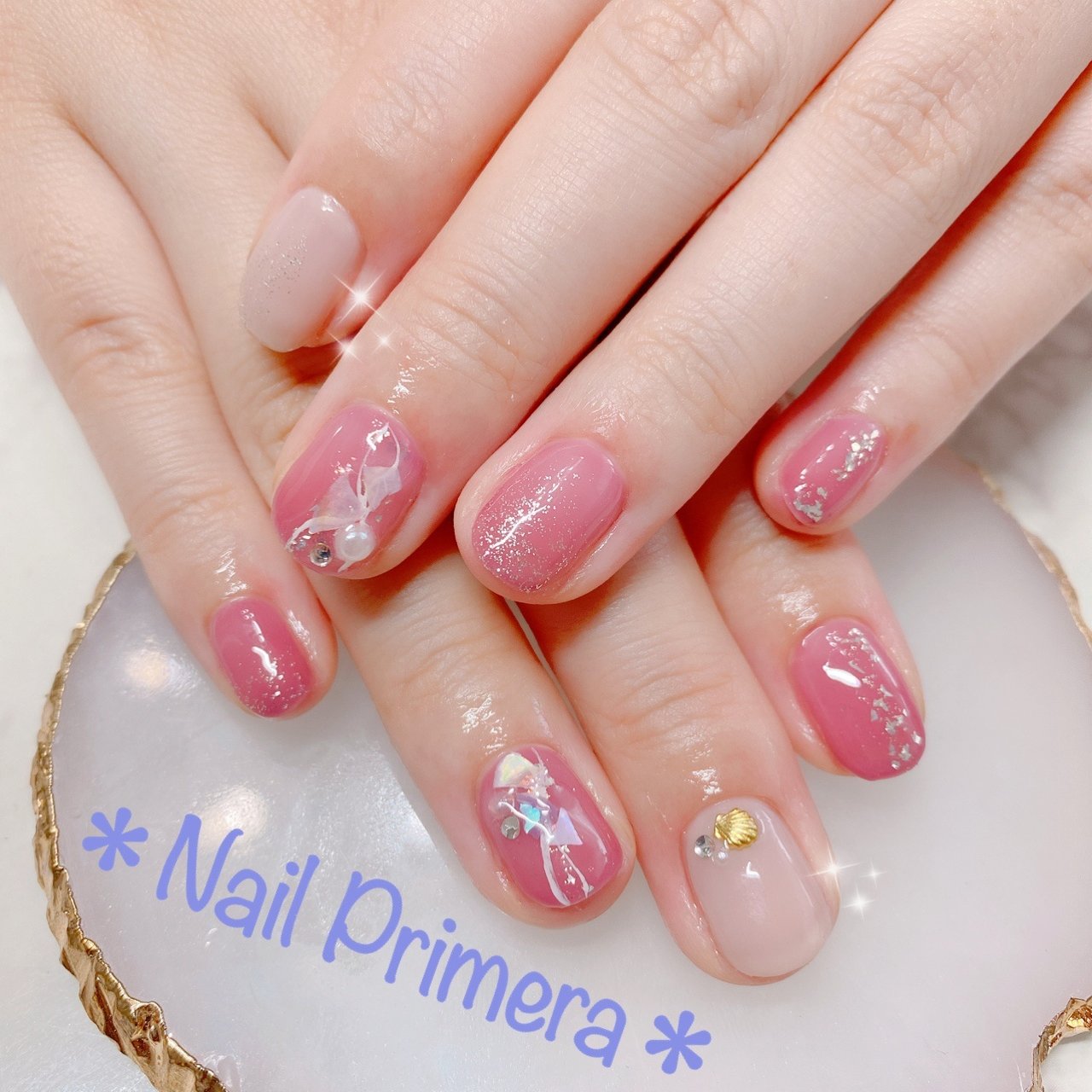 オールシーズン オフィス ブライダル 女子会 ハンド Nail Primeraのネイルデザイン No ネイルブック