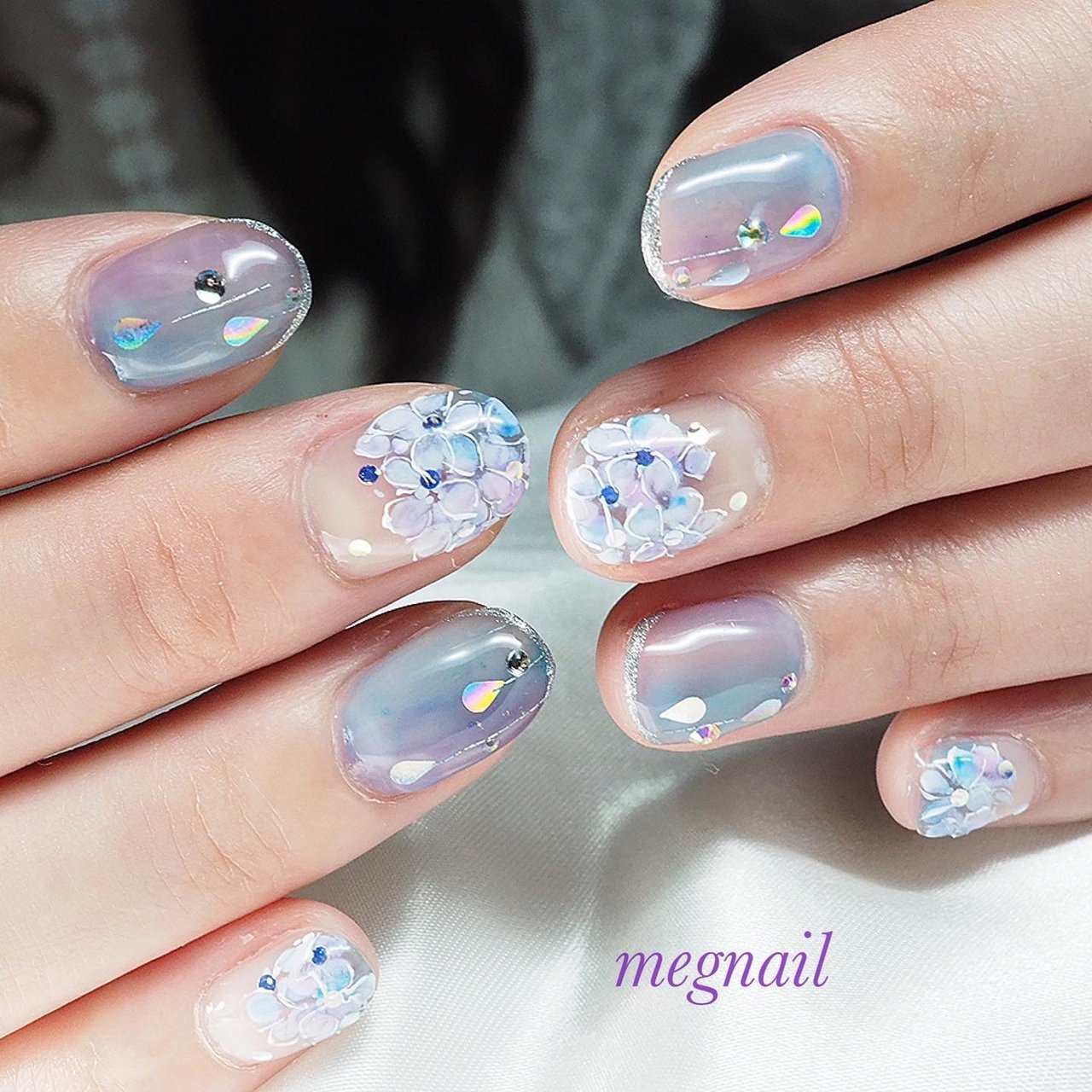 梅雨 浴衣 パーティー 女子会 ハンド Megnailのネイルデザイン No ネイルブック