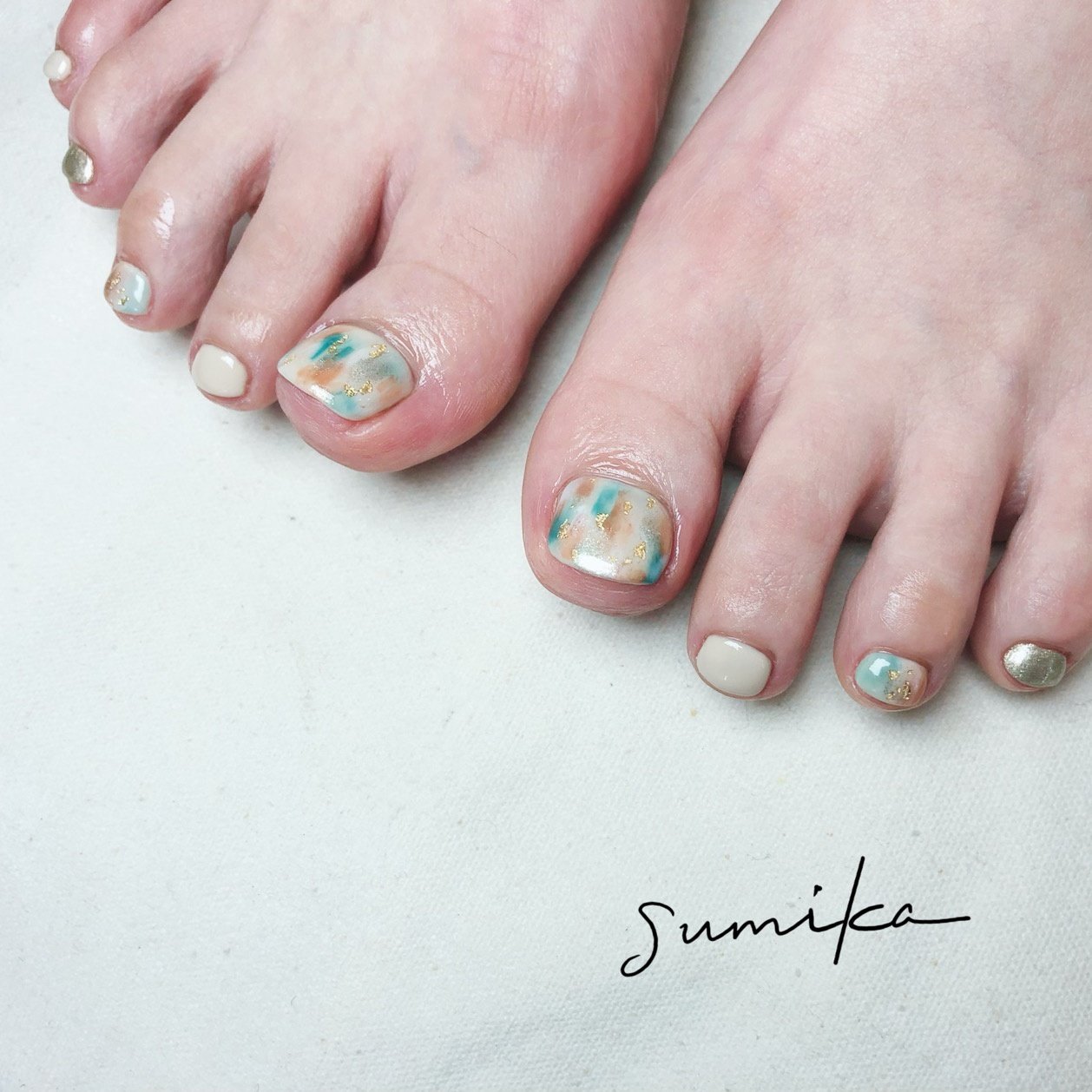 春 夏 梅雨 リゾート フット Nail Salon Sumikaのネイルデザイン No ネイルブック