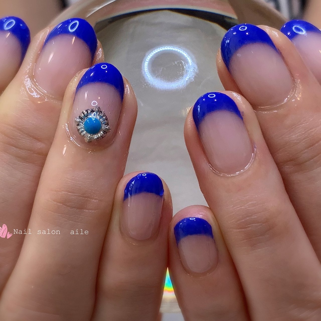 夏 オールシーズン ハンド シンプル フレンチ Nail Salon Aileのネイルデザイン No ネイルブック