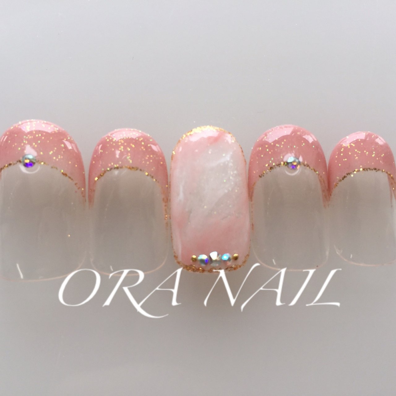 オールシーズン ハンド フレンチ ワンカラー タイダイ Ora Nail 旧soh Nail のネイルデザイン No ネイルブック