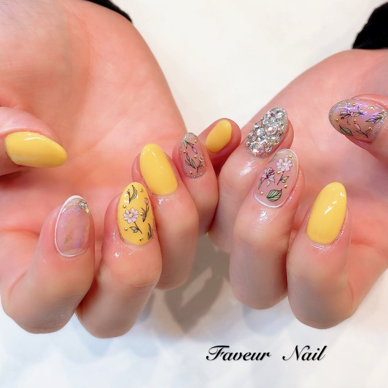 春 夏 海 ハンド ホログラム Faveur Nailのネイルデザイン No ネイルブック