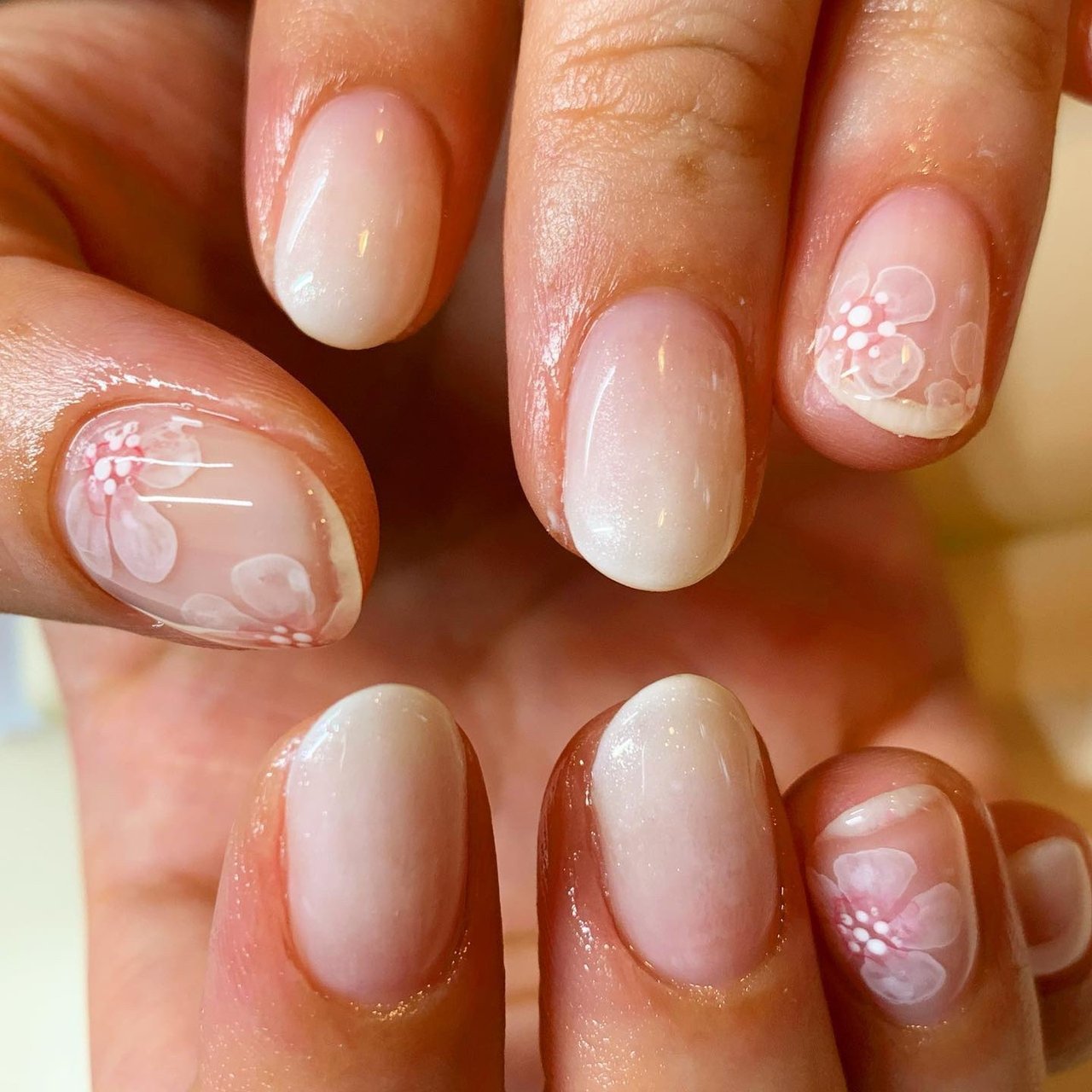 春 夏 オールシーズン ハンド フラワー Nailsalonlala Angeのネイルデザイン No ネイルブック