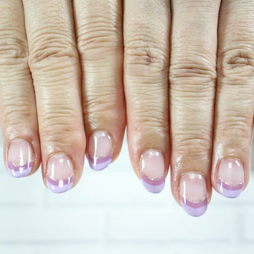 夏 オールシーズン ハンド フレンチ ショート Nail S Kishのネイルデザイン No ネイルブック