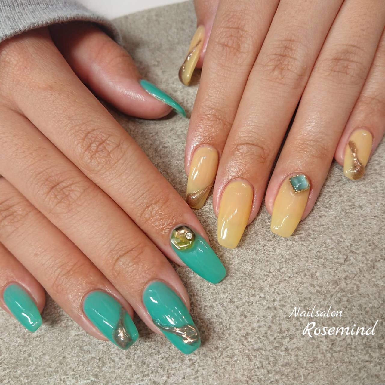 夏 海 リゾート ハンド ワンカラー Nail Rosemindのネイルデザイン No ネイルブック