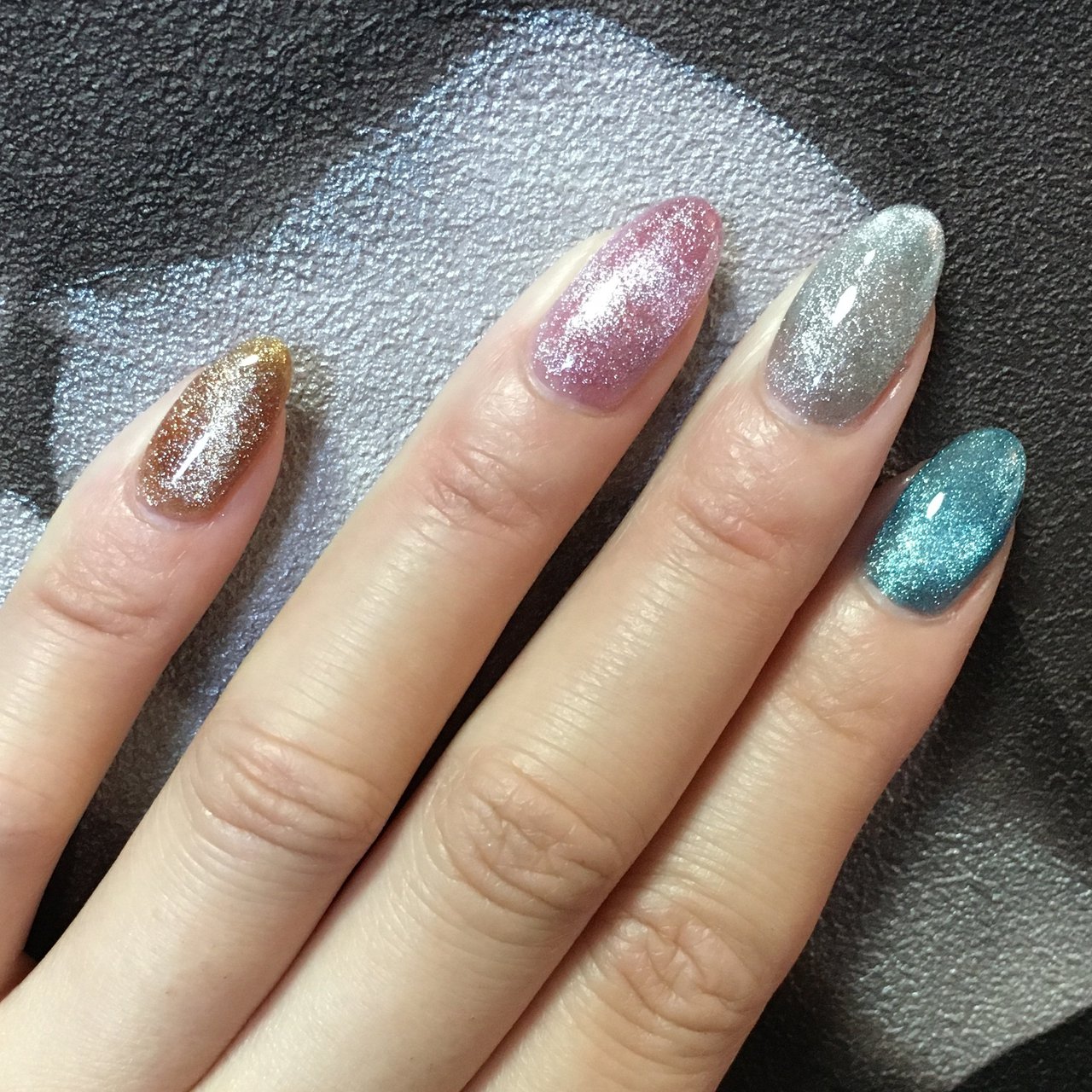 ハンド ラメ ワンカラー ピンク 水色 Nail Salon Annのネイルデザイン No ネイルブック