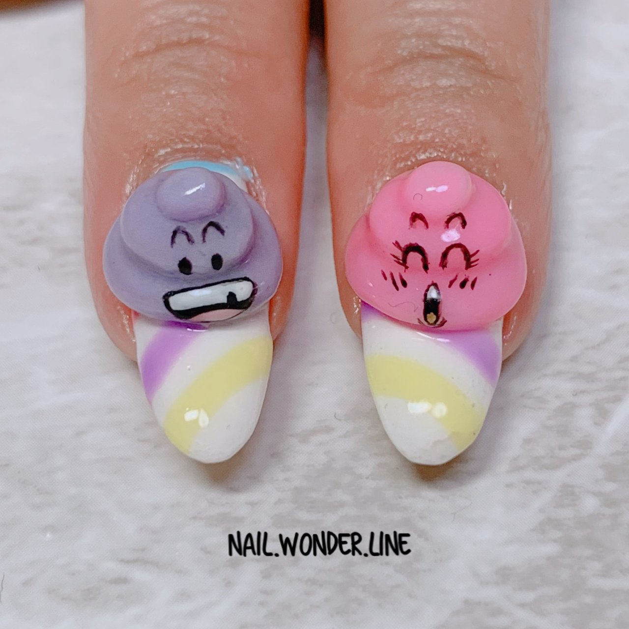 オールシーズン ハンド 痛ネイル キャラクター 3d ネイルサロン ワンダーラインのネイルデザイン No ネイルブック