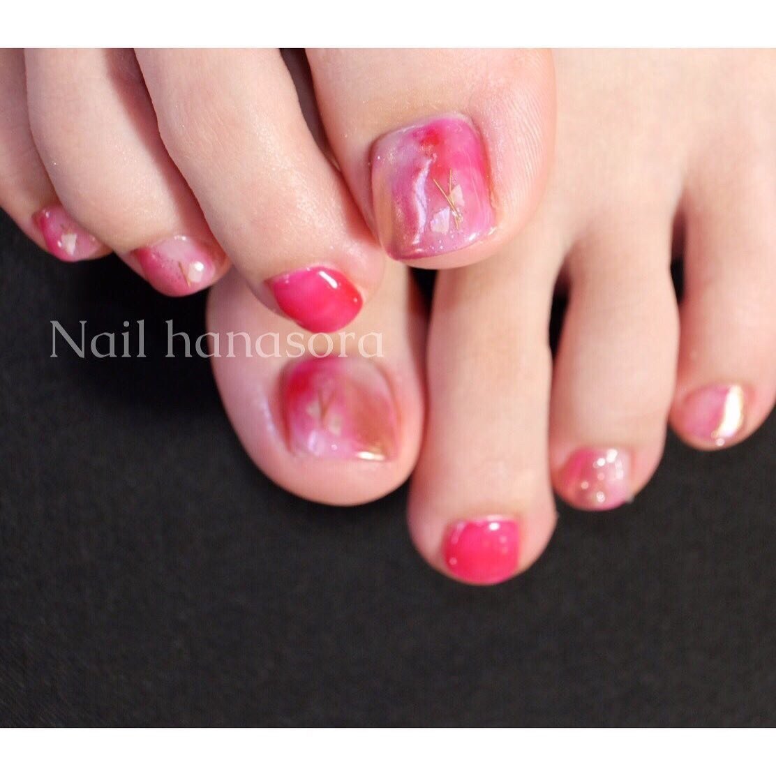 フット ジェル Nail Hanasoraのネイルデザイン No ネイルブック