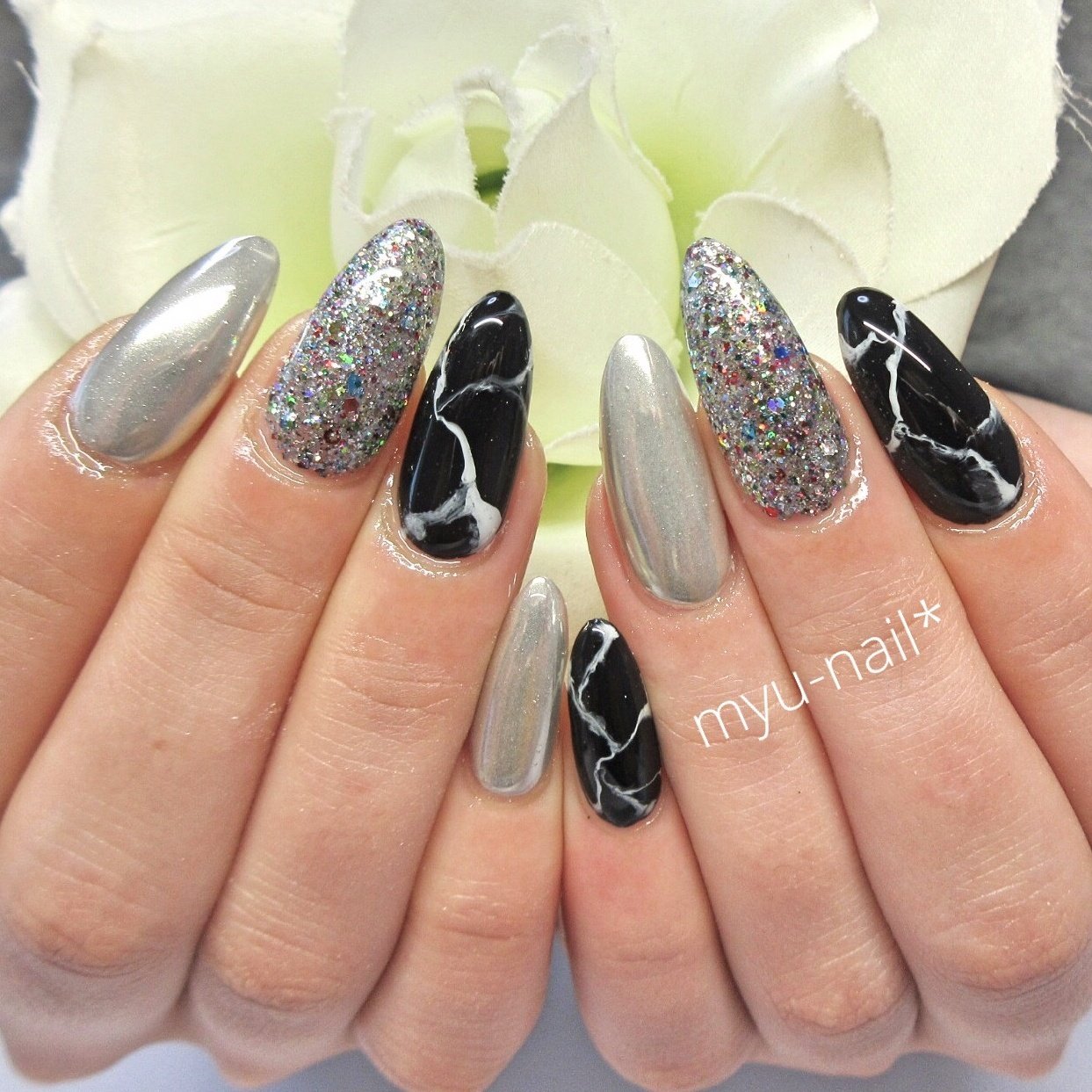 オールシーズン 旅行 パーティー 女子会 ハンド Private Salon Myu Nailのネイルデザイン No ネイルブック