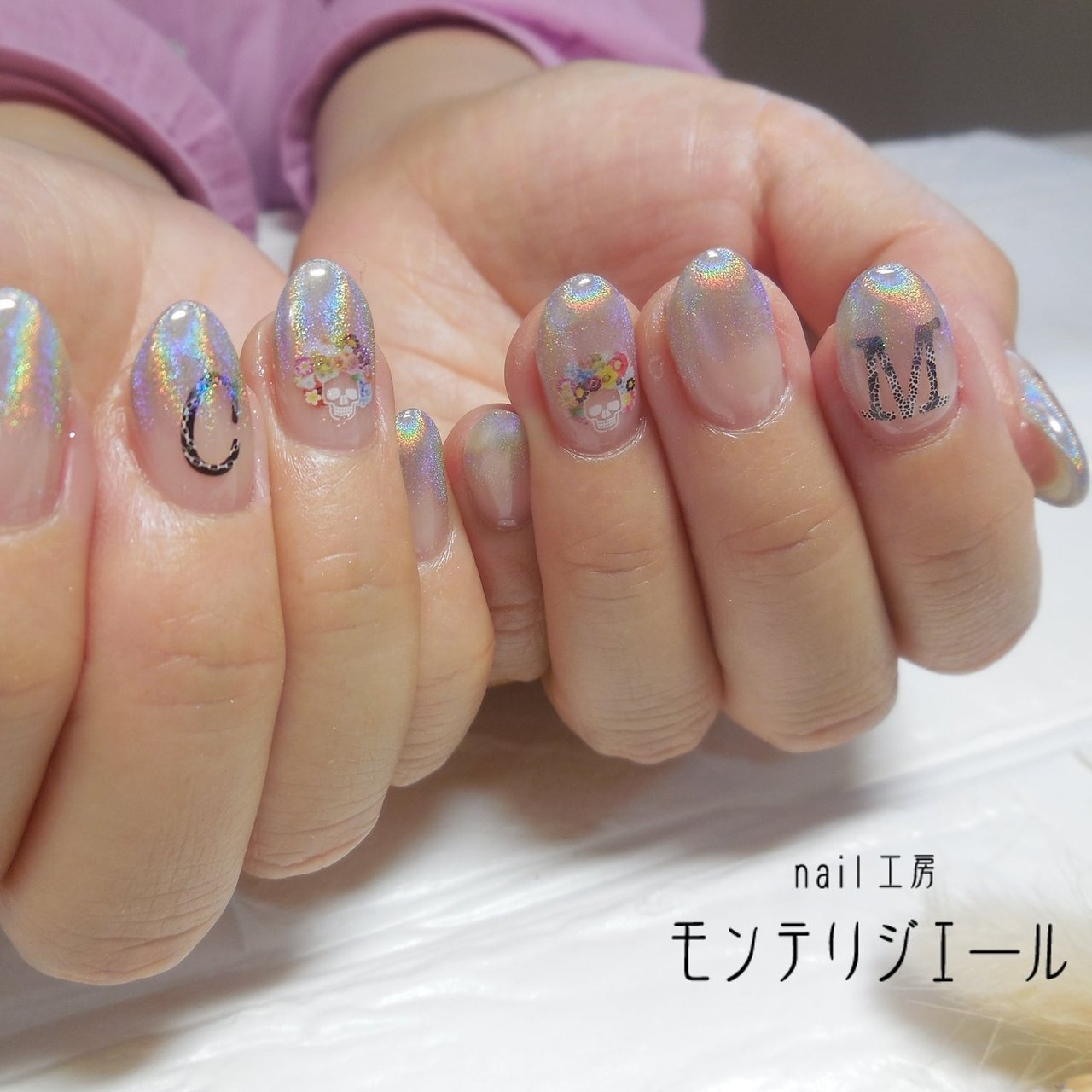 夏 秋 ハンド グラデーション ユニコーン Monteri Ayumiのネイルデザイン No ネイルブック