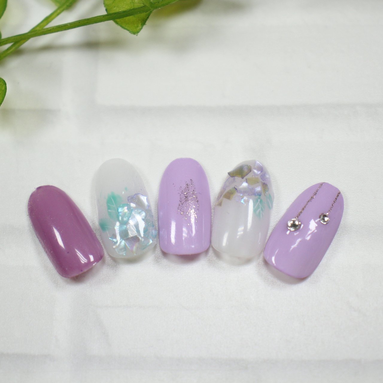 夏 梅雨 ハンド ワンカラー フラワー Nail S Kishのネイルデザイン No ネイルブック