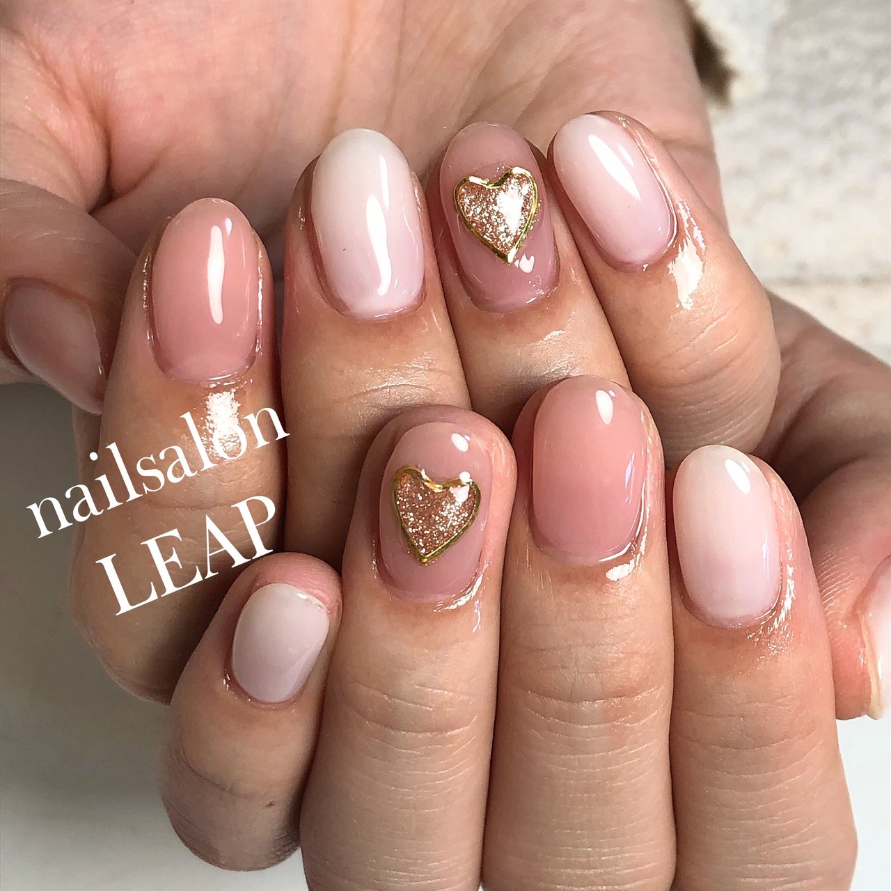 春 オールシーズン オフィス クリア ピンク Nailsalon Leapのネイルデザイン No ネイルブック
