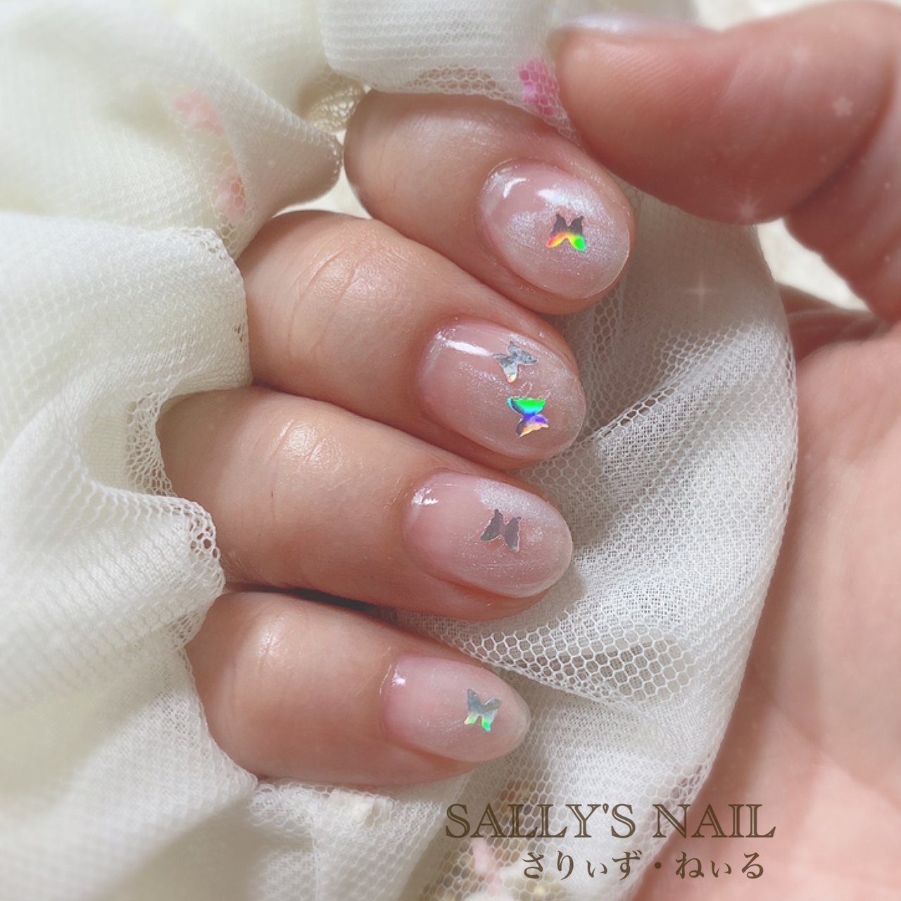 オールシーズン ハンド シンプル パール ショート 岡崎市ネイルサロンsally S Nail さりぃず ねぃる リサのネイル デザイン No ネイルブック