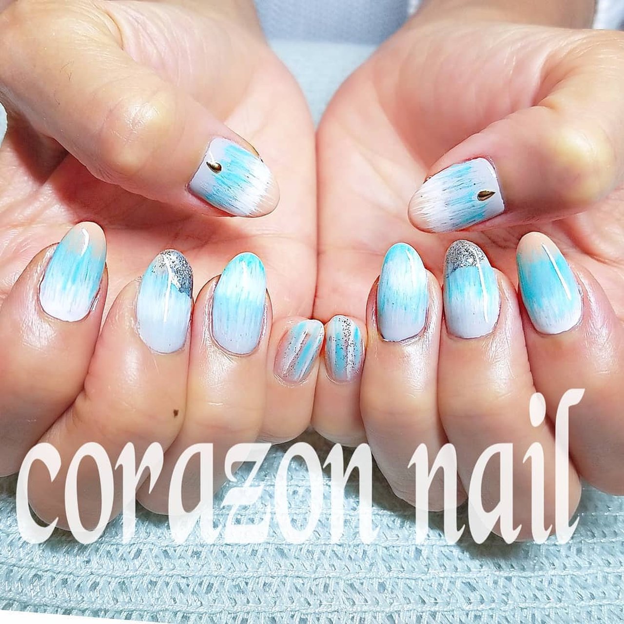 春 夏 海 リゾート ハンド 武蔵浦和 Corazon Nailのネイルデザイン No ネイルブック