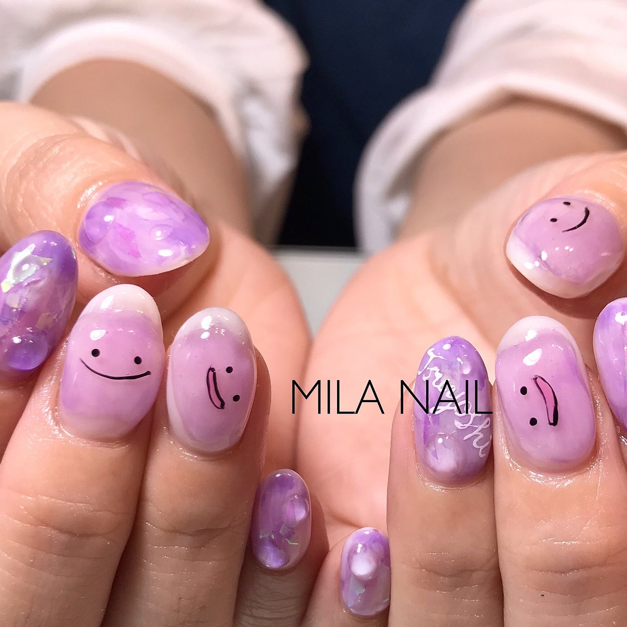 夏 オールシーズン 梅雨 女子会 ハンド Private Salon Mila Nailのネイルデザイン No ネイルブック