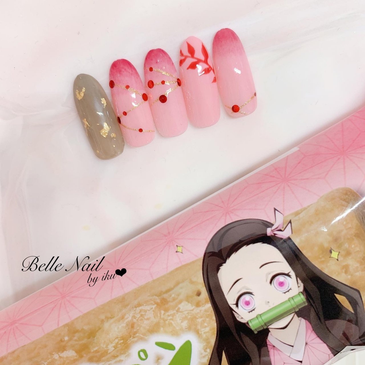 ハンド シンプル グラデーション キャラクター Belle Nail By Ikuのネイルデザイン No ネイルブック