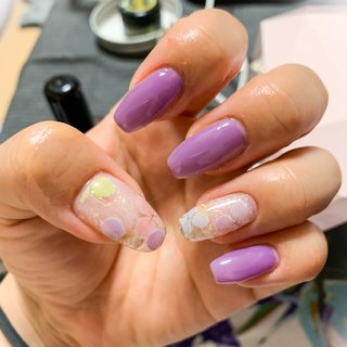 22年 新着順 パープル 紫 簡単ネイルのネイルデザイン ネイルブック