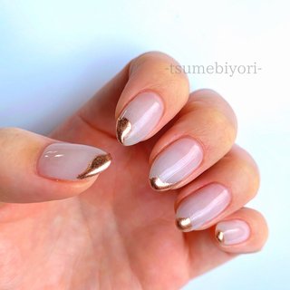 春 グレー 紫のネイルデザイン ネイルブック