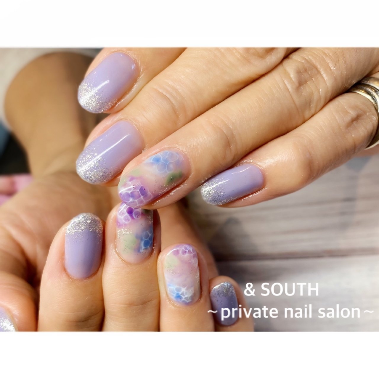 梅雨 オフィス パーティー デート ハンド South Private Nail Salon のネイルデザイン No ネイル ブック