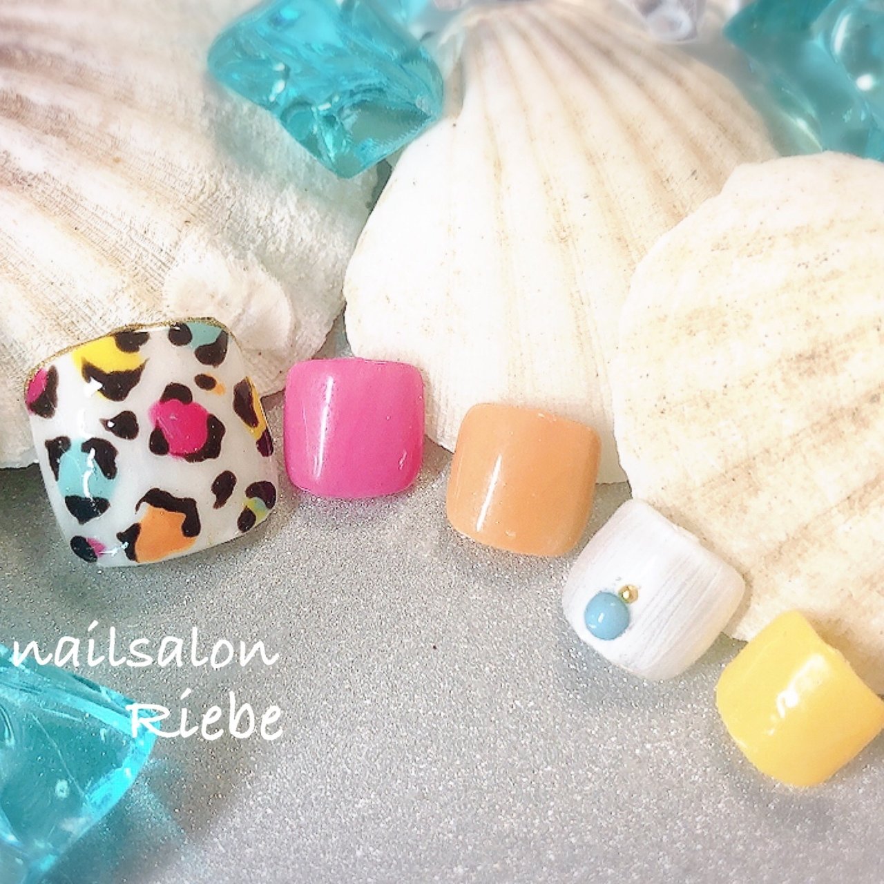 夏 海 ブライダル デート フット Nail Salon Riebe リーヴェ のネイルデザイン No ネイルブック
