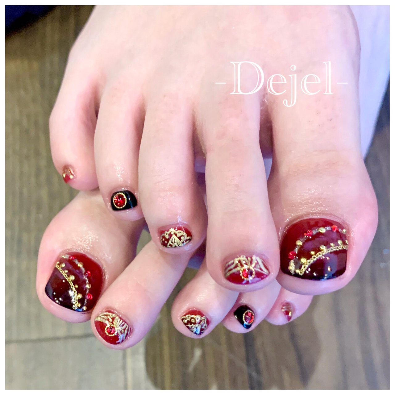 夏 ライブ パーティー 女子会 フット Nail Salon Dejel ディジェールのネイルデザイン No ネイルブック