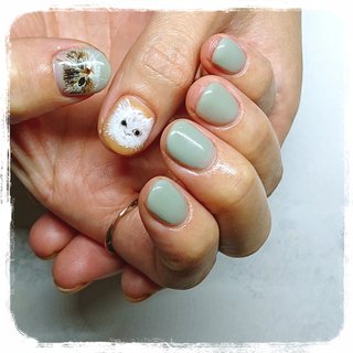 22年 新着順 シンプル 猫ネイルのネイルデザイン ネイルブック