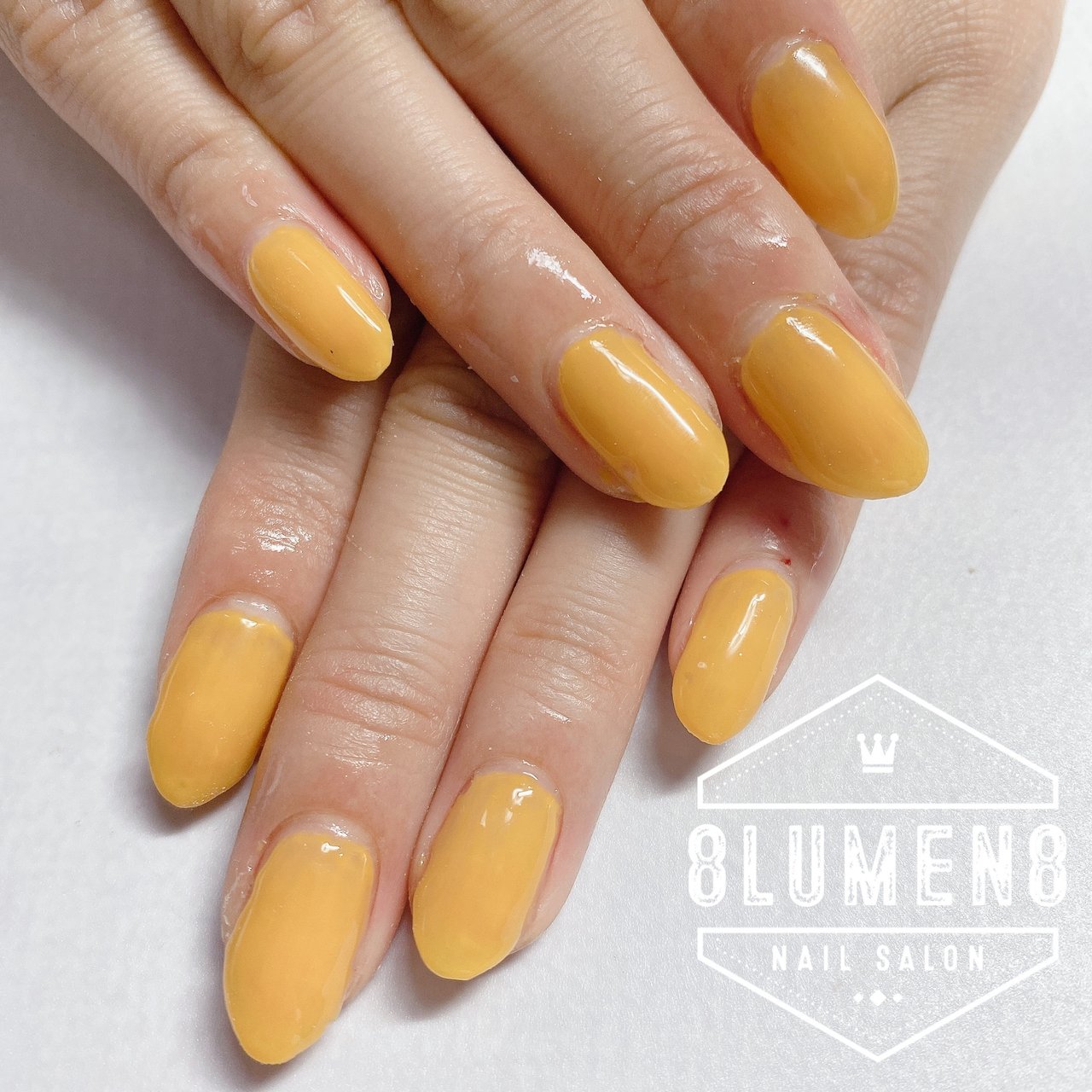ハンド/ワンカラー/イエロー - 8Lumen8のネイルデザイン[No