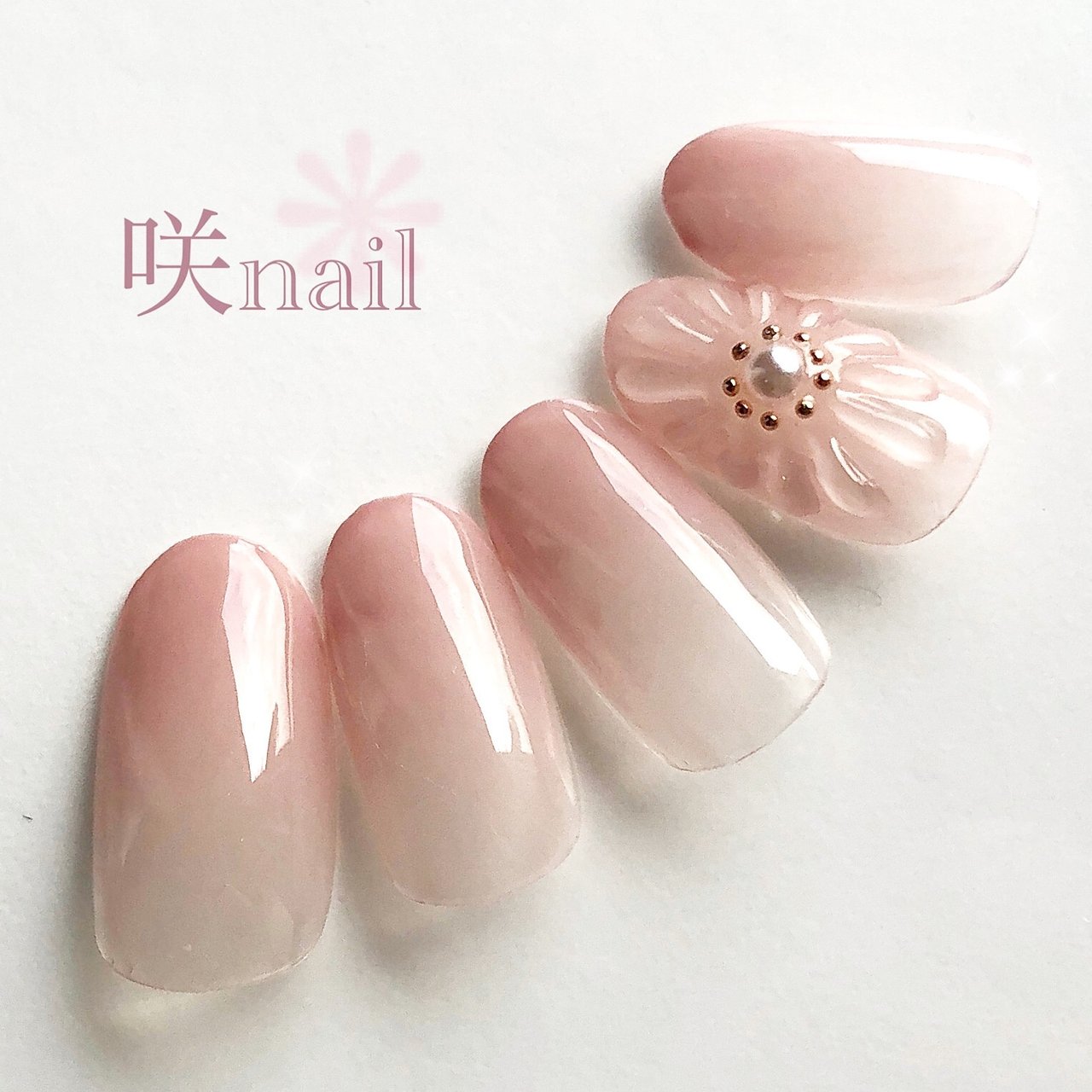 夏 オールシーズン オフィス デート ハンド 咲nail サキネイル のネイルデザイン No ネイルブック