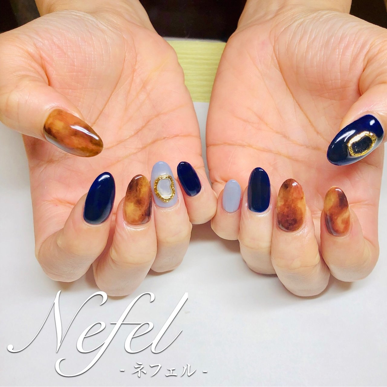 秋 オールシーズン 海 リゾート ハンド Naomiのネイルデザイン No ネイルブック