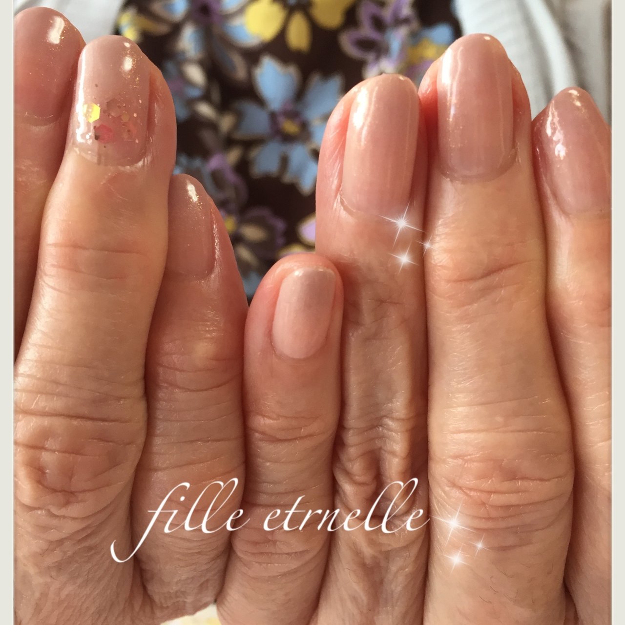 オールシーズン オフィス パーティー 女子会 ハンド フィユ エテルネルのネイルデザイン No ネイルブック