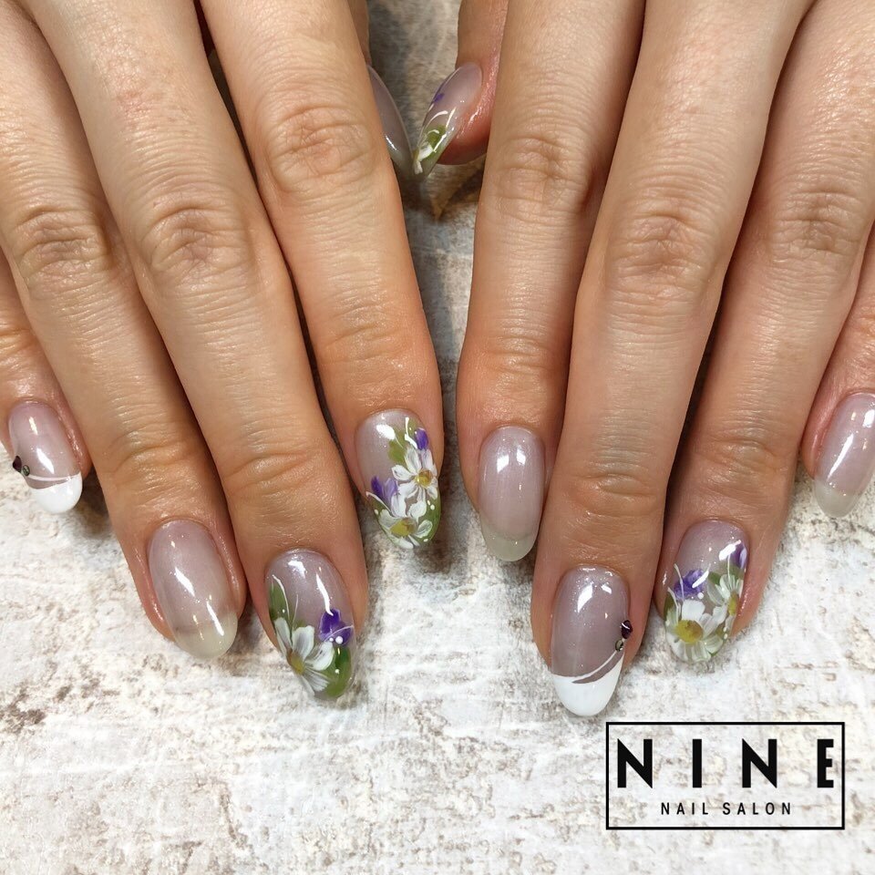 春 夏 梅雨 パーティー ハンド Yukie Nailsalon Nineのネイルデザイン No ネイルブック