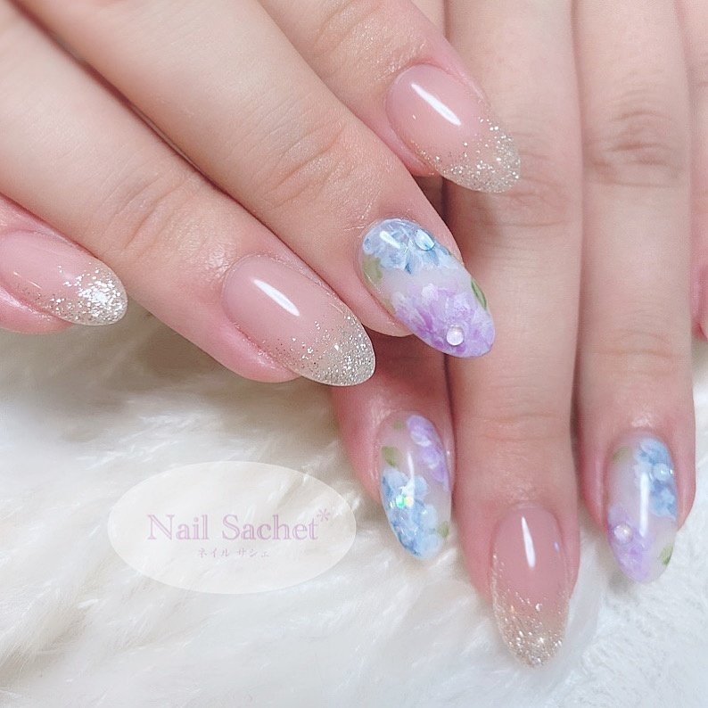 春 夏 梅雨 オフィス グラデーション Nailsachet ネイルサシェのネイルデザイン No ネイルブック