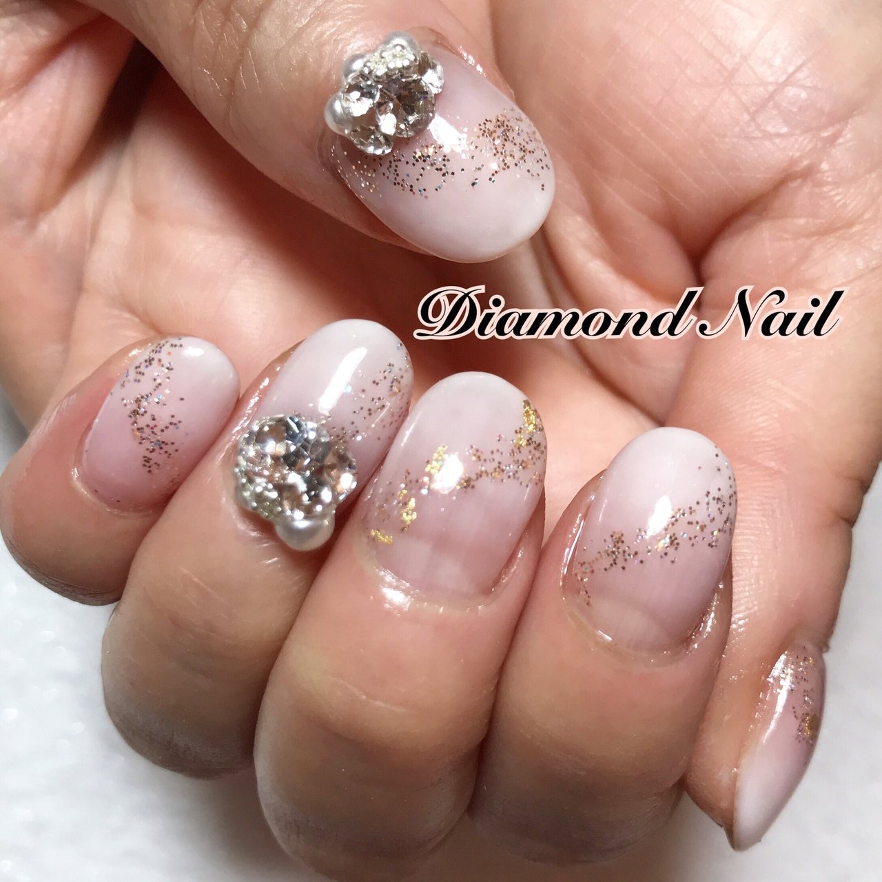 オールシーズン パーティー デート 女子会 ハンド Diamond Nail 尼崎のプライベートサロン のネイル デザイン No ネイルブック