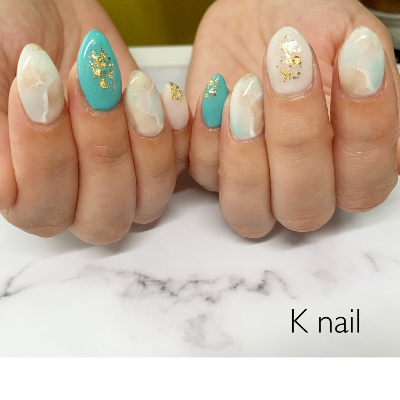 夏 オールシーズン ハンド ワンカラー シェル K Nail Kaoriのネイルデザイン No ネイルブック