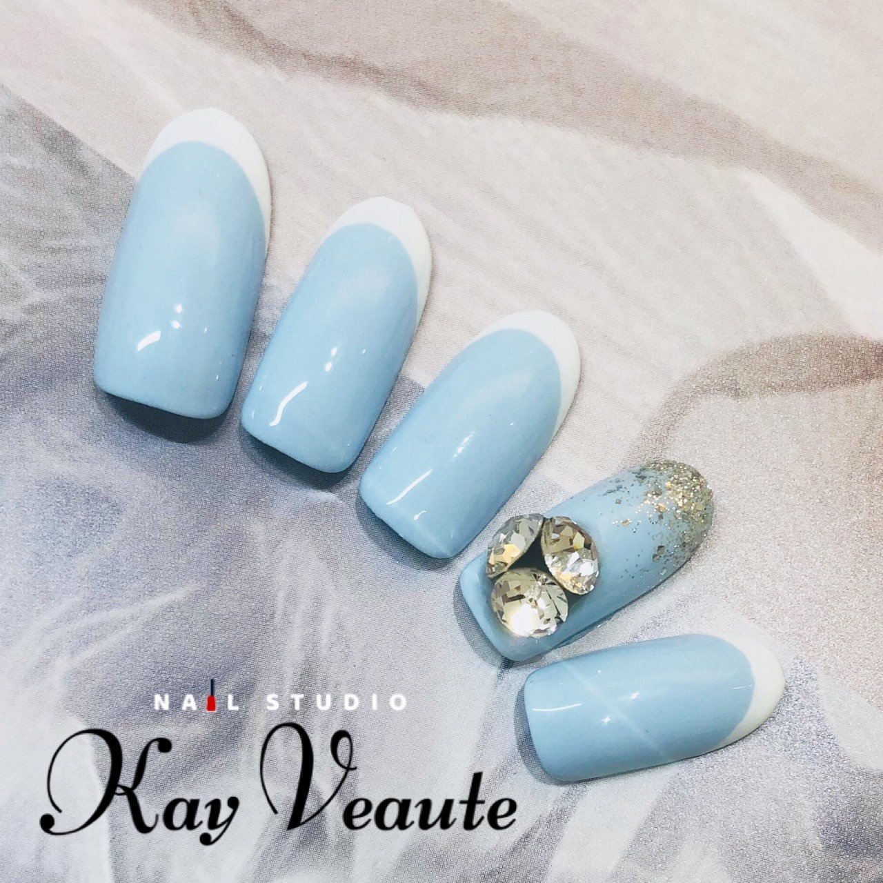 夏 オールシーズン 梅雨 ブライダル ハンド Nail Studio Kay Veauteのネイルデザイン No ネイルブック