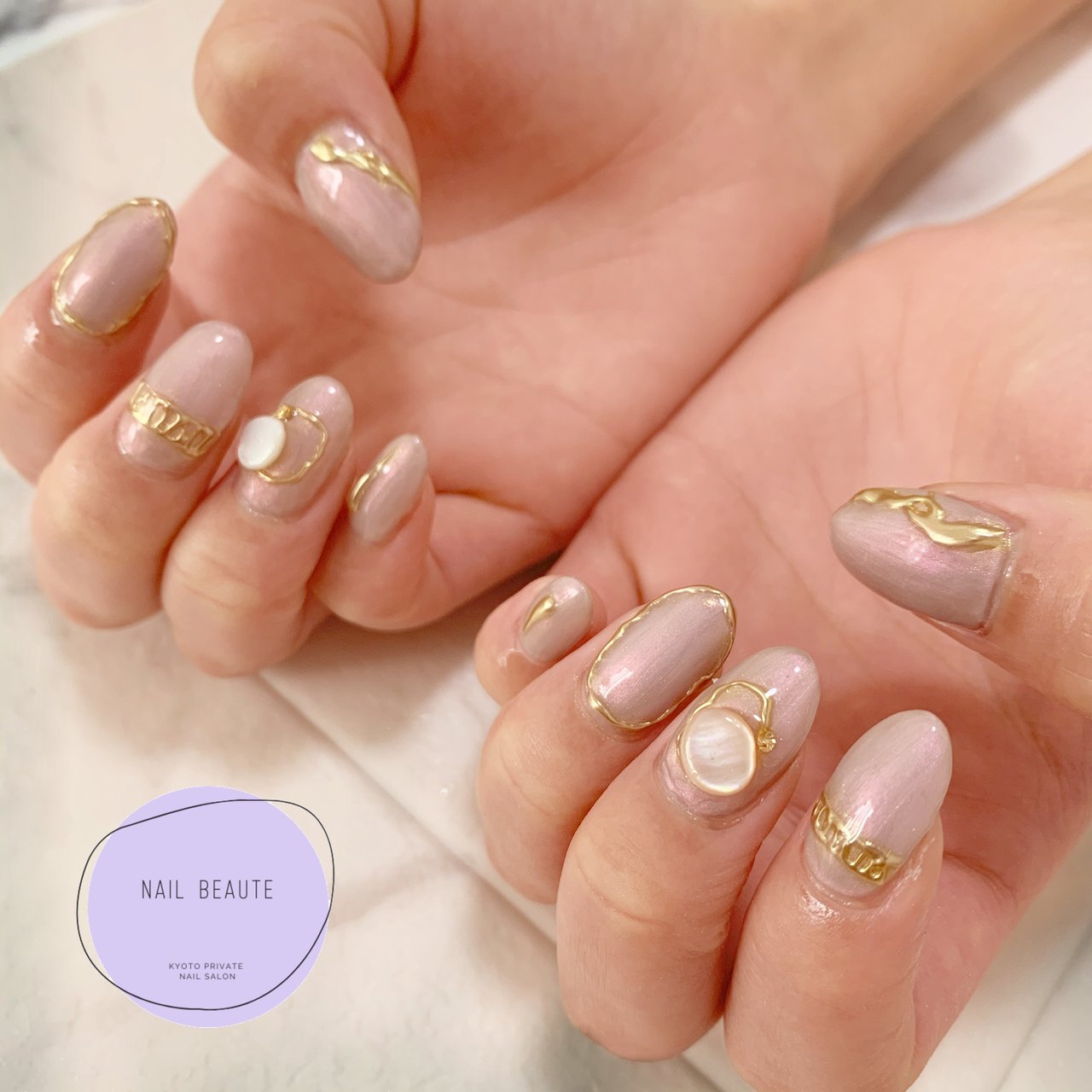 夏 オールシーズン 梅雨 ハンド ニュアンス 京都 Nail Beauteのネイルデザイン No ネイルブック