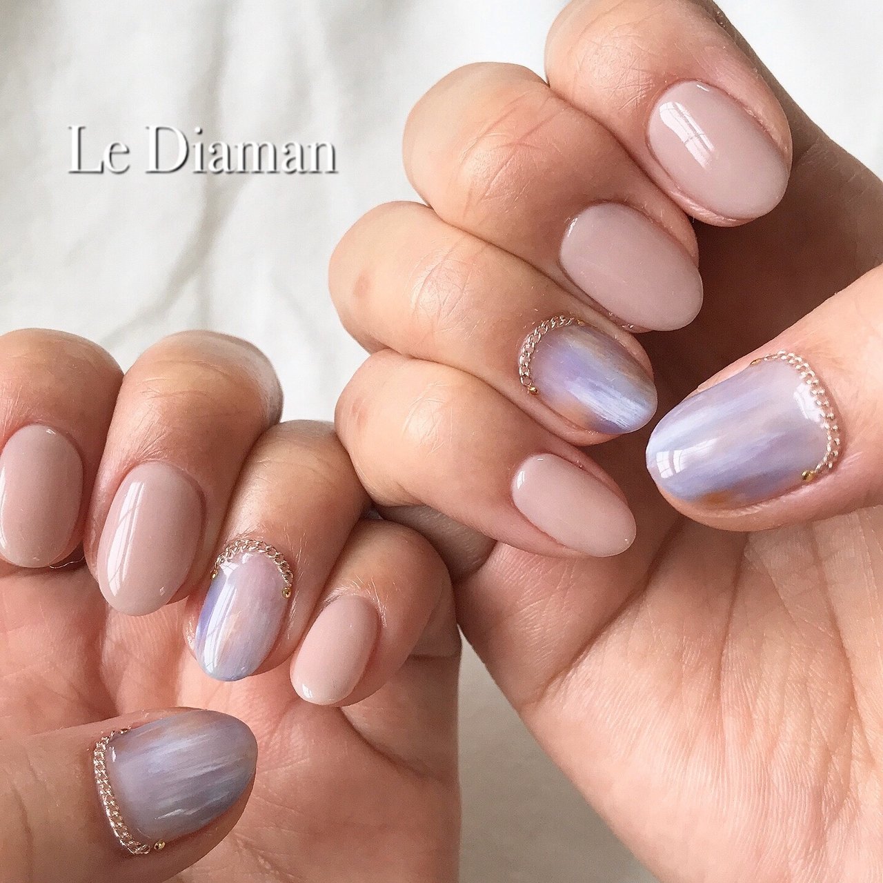 夏 ハンド グラデーション ワンカラー ニュアンス Le Diamanのネイルデザイン No ネイルブック