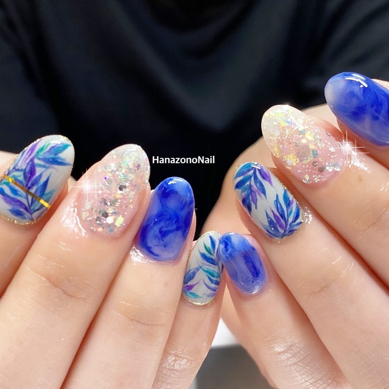 夏 梅雨 七夕 海 ハンド Hanazono Nailのネイルデザイン No 536 ネイルブック