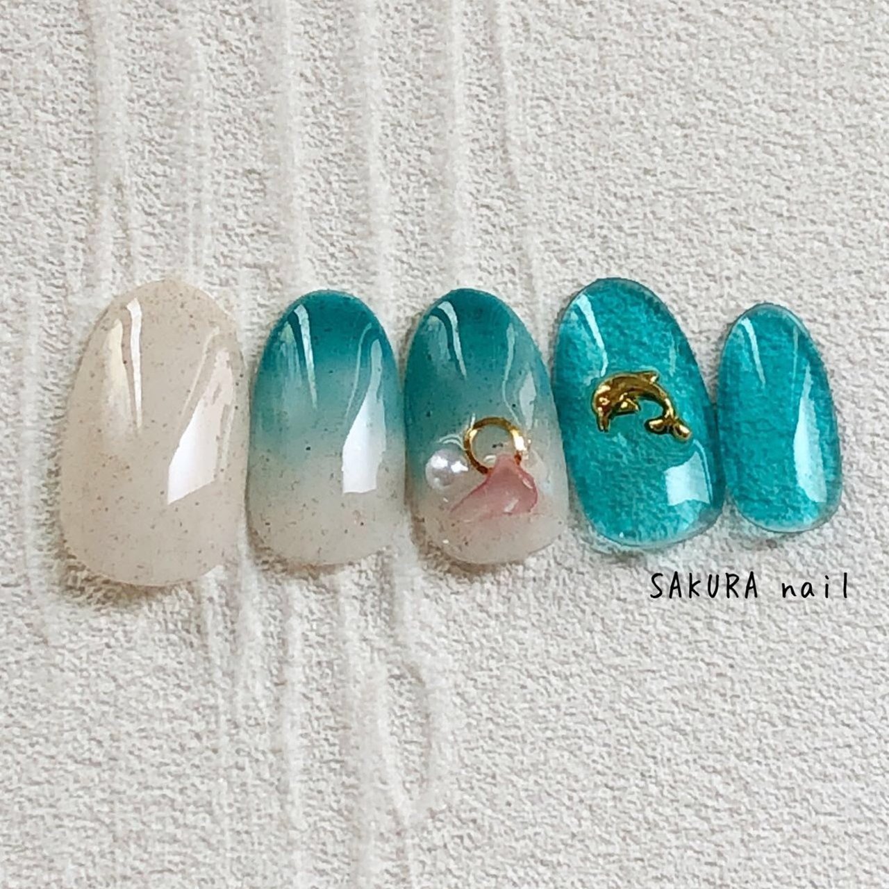 夏 旅行 海 リゾート ハンド Sakura Nailのネイルデザイン No ネイルブック