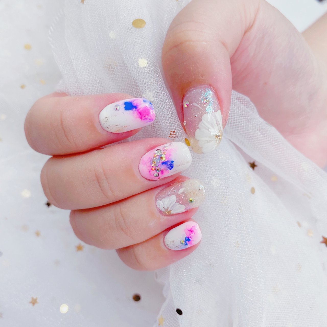 夏 秋 七夕 海 ハンド プリンセスのネイルデザイン No ネイルブック