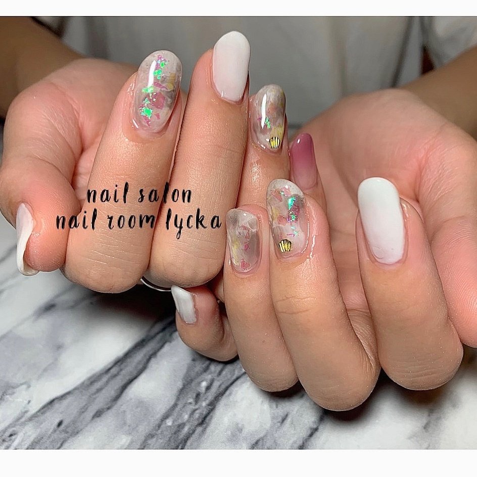 春 夏 デート 女子会 ハンド Nail Room Lycka ネイルルームリッカ のネイルデザイン No 5390173 ネイルブック