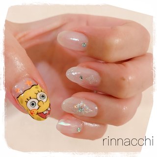 スポンジボブのネイルデザイン 2ページ目 ネイルブック