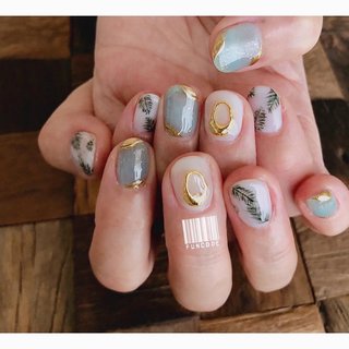 21年 新着順 金縁ネイルのネイルデザイン ネイルブック