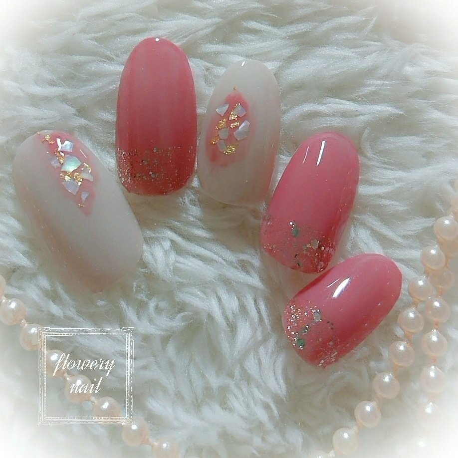 春 夏 ハンド ニュアンス ショート Flowerynailのネイルデザイン No ネイルブック