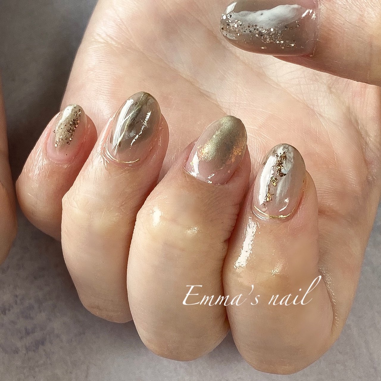 夏 ブライダル パーティー ハンド ニュアンス Emma S Nail エマズネイル のネイルデザイン No ネイルブック