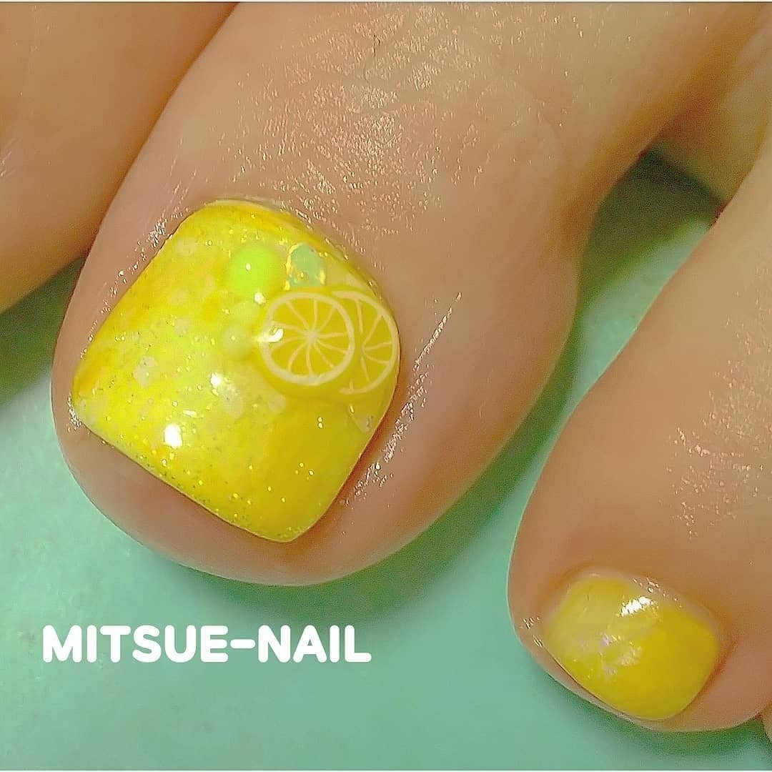 春 夏 海 リゾート フット Mitsue Nailのネイルデザイン No ネイルブック