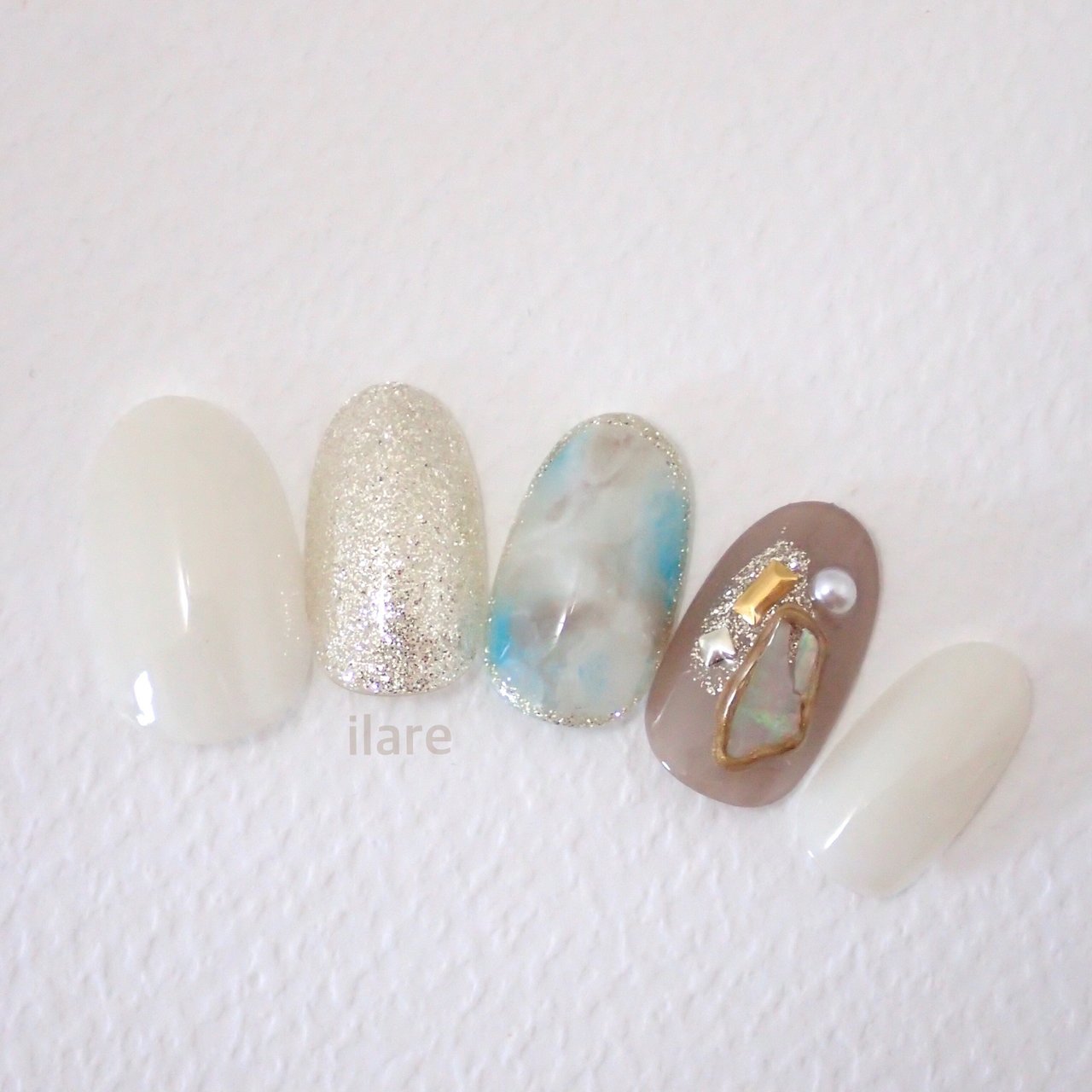 春 夏 海 ハンド シェル Nail Ilareのネイルデザイン No ネイルブック